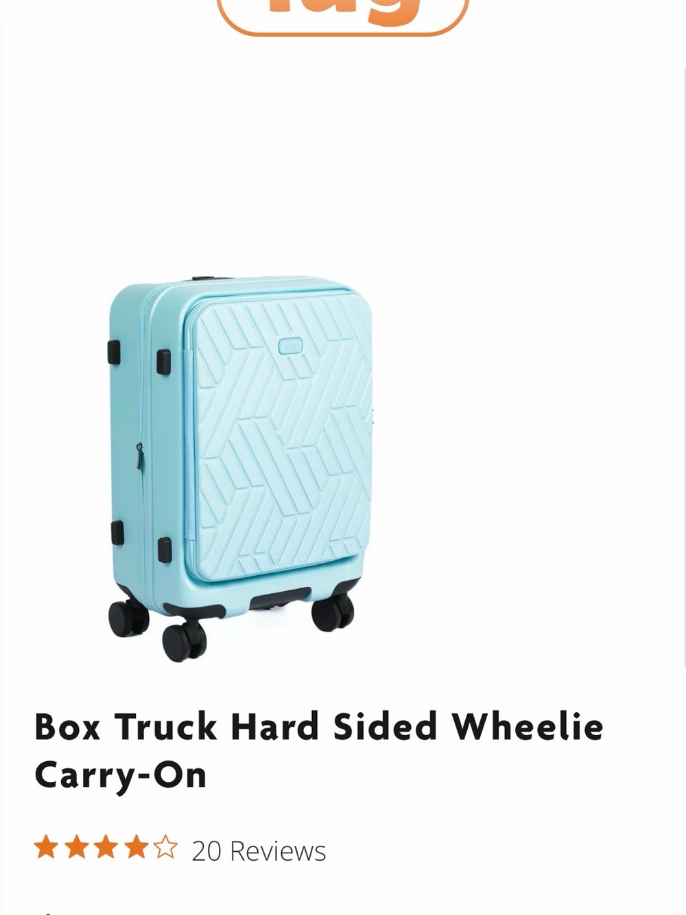 lug Aquamarine Hard-Sided Carry-On Spinner